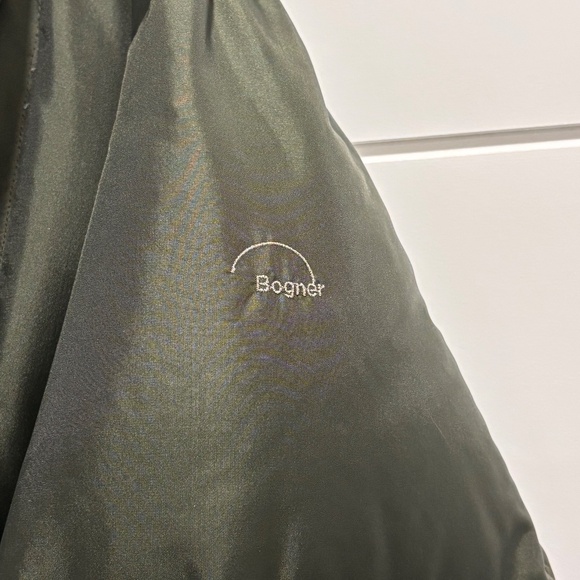 Bogner Vintage made in Western Germany green long parka Down filled size EU48 - Picture 11 of 16